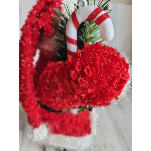 Animated dancing Jingle Bell caroling Santa Claus glitter xmas figure - Picture 7 of 13